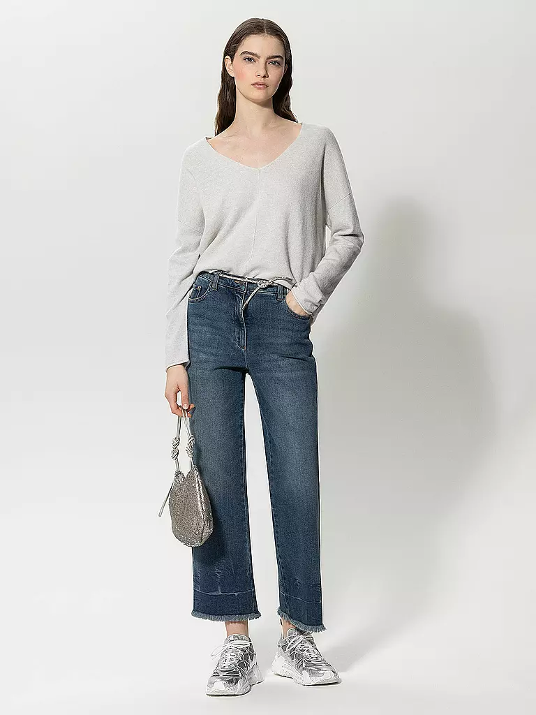 LUISA CERANO | Jeans Flared Fit 7/8  | blau