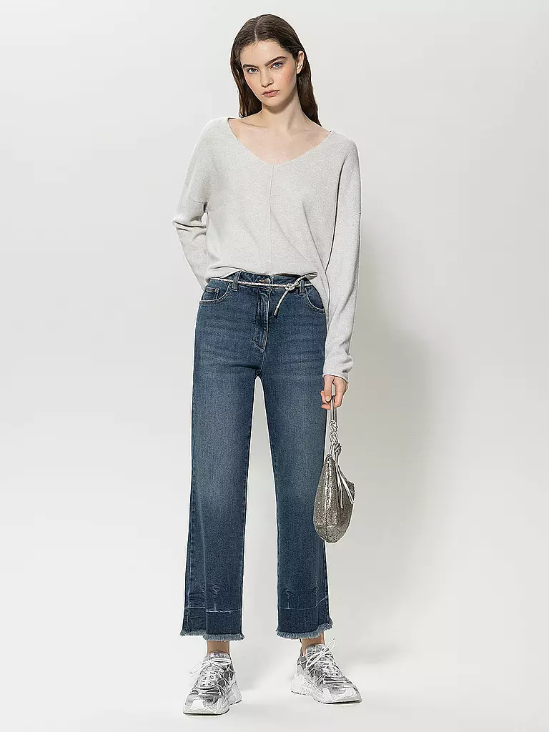 LUISA CERANO | Jeans Flared Fit 7/8  | blau