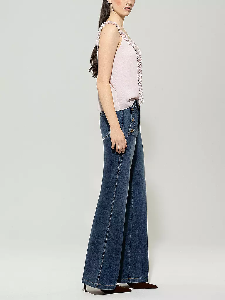 LUISA CERANO | Jeans Flared Fit | blau