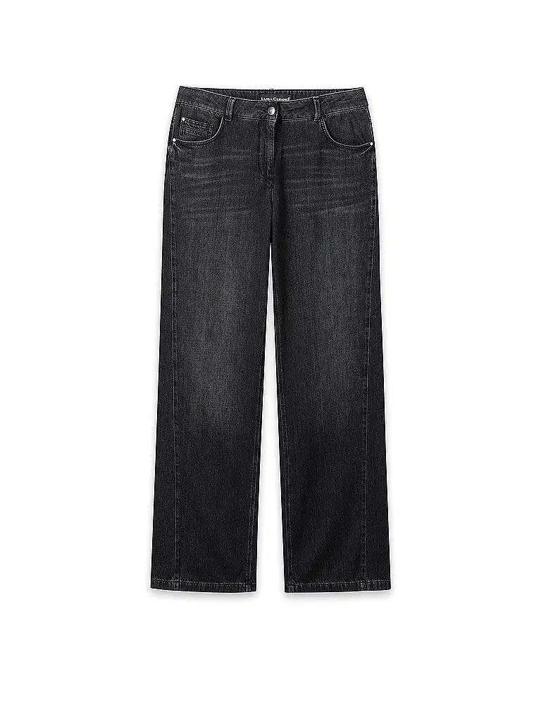 LUISA CERANO | Jeans Wide Leg  | Schwarz