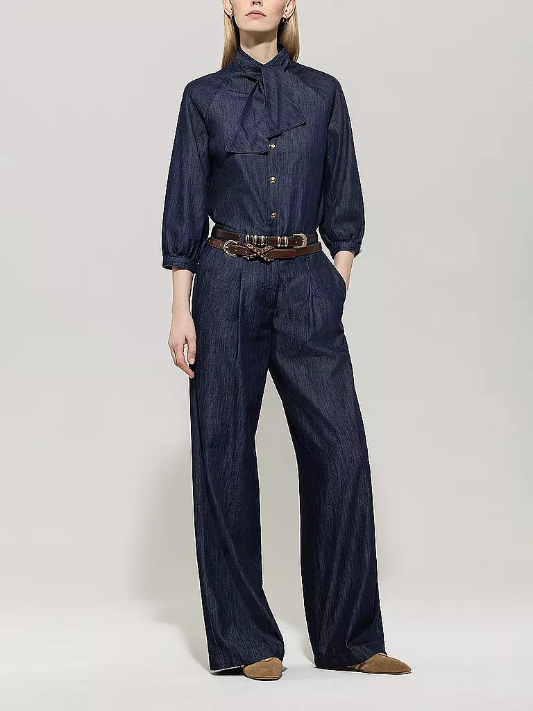 LUISA CERANO | Jeansbluse  | blau