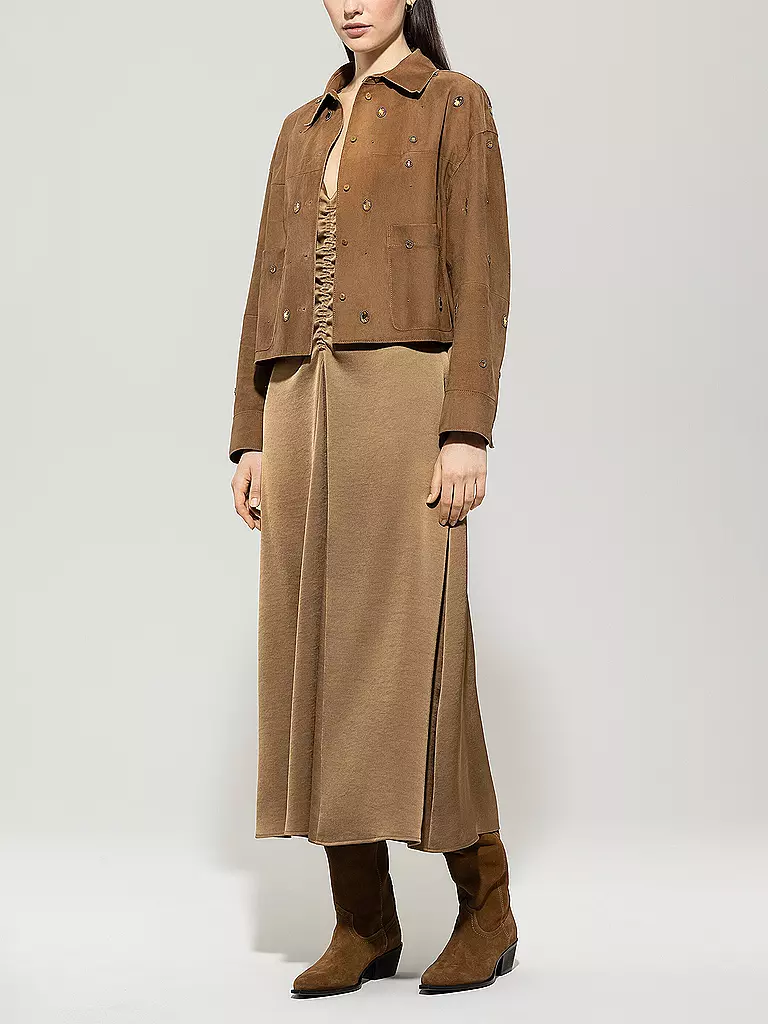 LUISA CERANO | Lederjacke  | braun