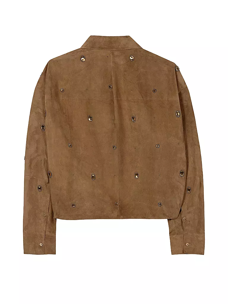 LUISA CERANO | Lederjacke  | braun