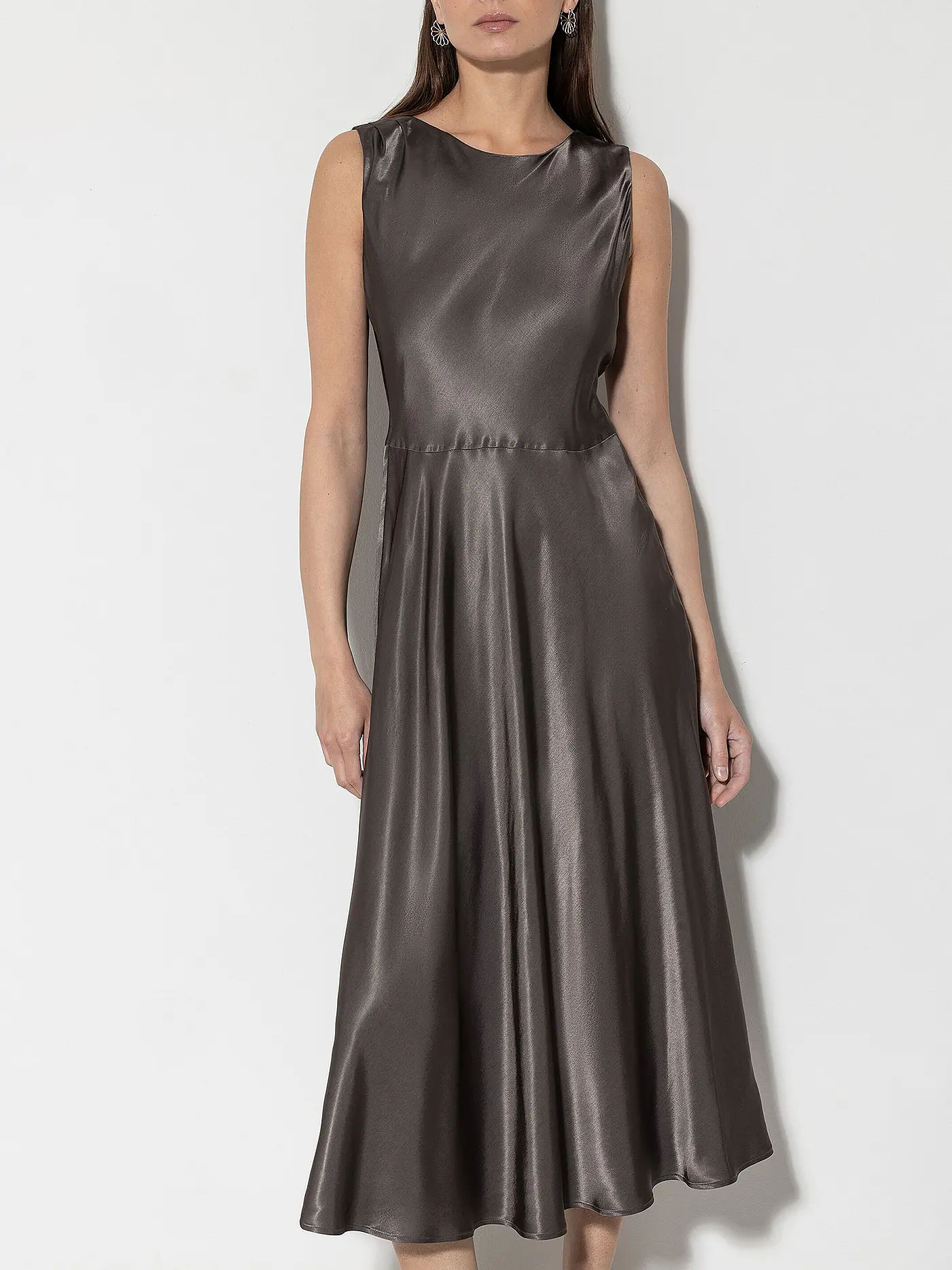 LUISA CERANO | Midikleid | hellbraun