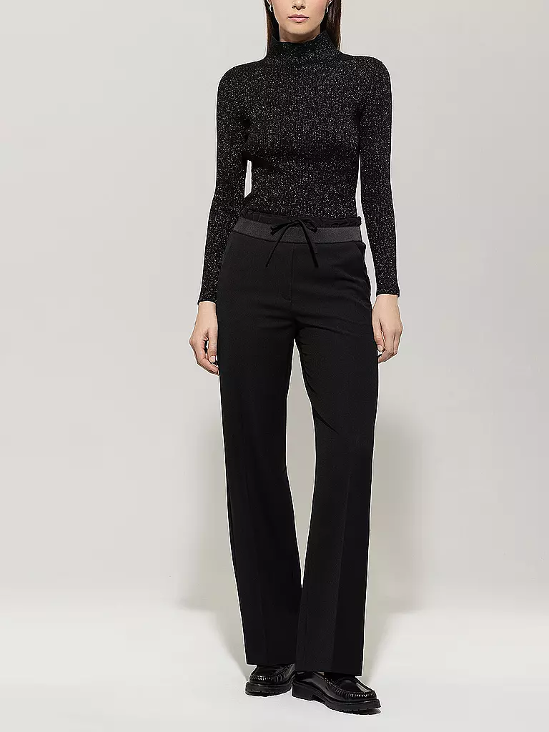 LUISA CERANO | Rollkragenpullover  | schwarz