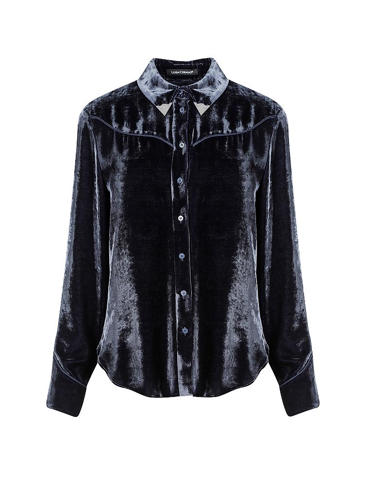 LUISA CERANO | Samt-Bluse  | 