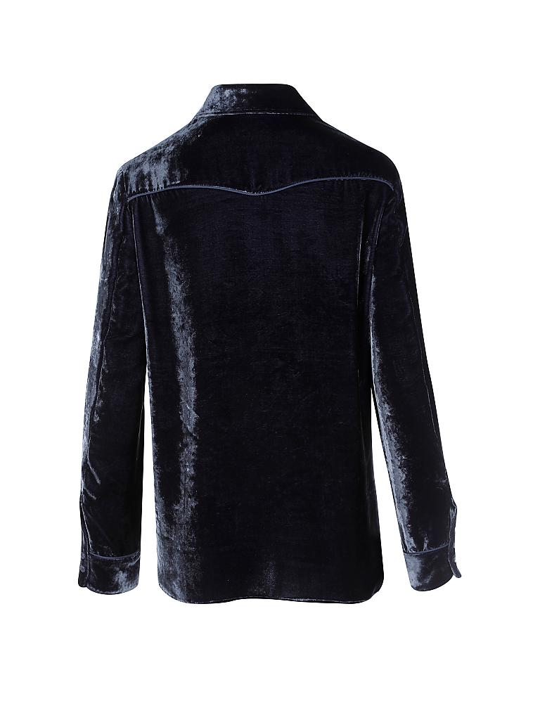 LUISA CERANO | Samt-Bluse  | 