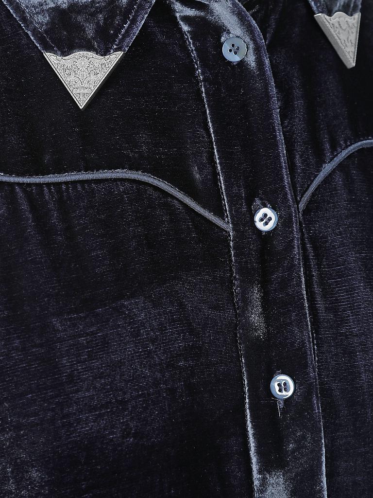 LUISA CERANO | Samt-Bluse  | 