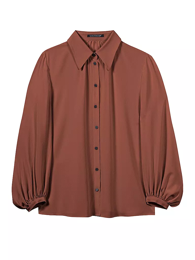 LUISA CERANO | Seidenbluse  | braun
