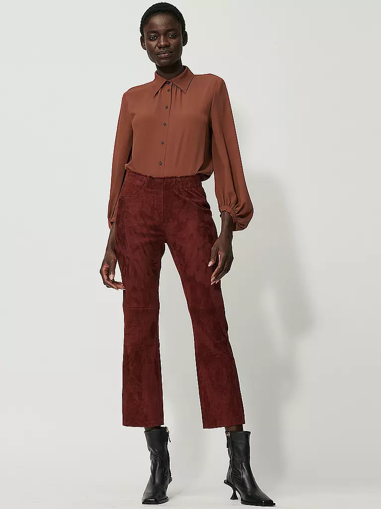 LUISA CERANO | Seidenbluse  | braun
