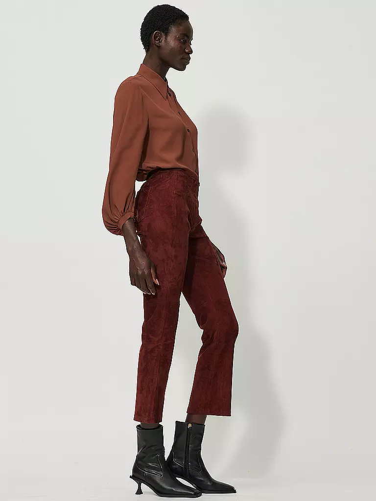 LUISA CERANO | Seidenbluse  | braun