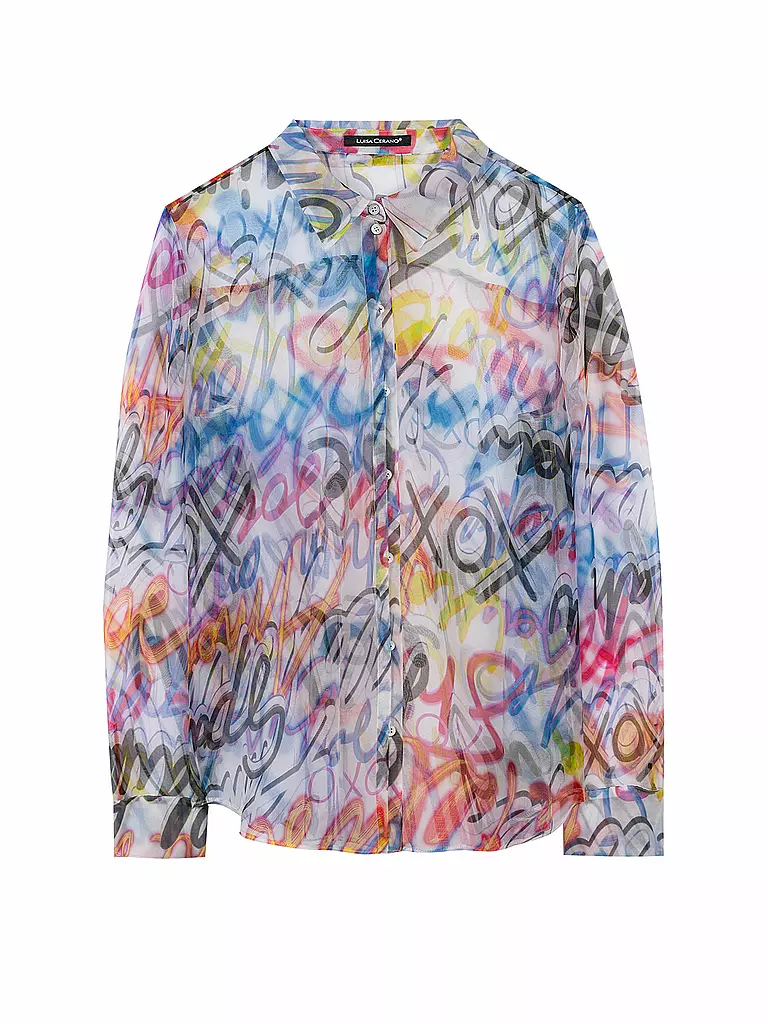 LUISA CERANO | Seidenbluse | bunt