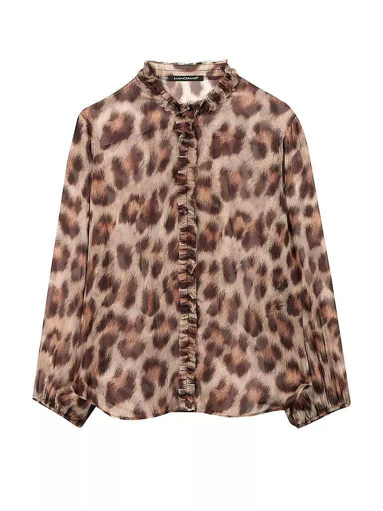 LUISA CERANO | Seidenbluse | braun