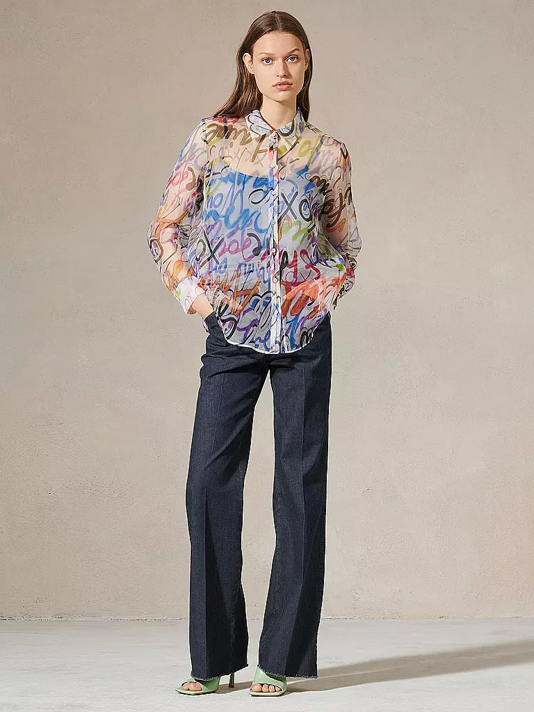 LUISA CERANO | Seidenbluse | bunt