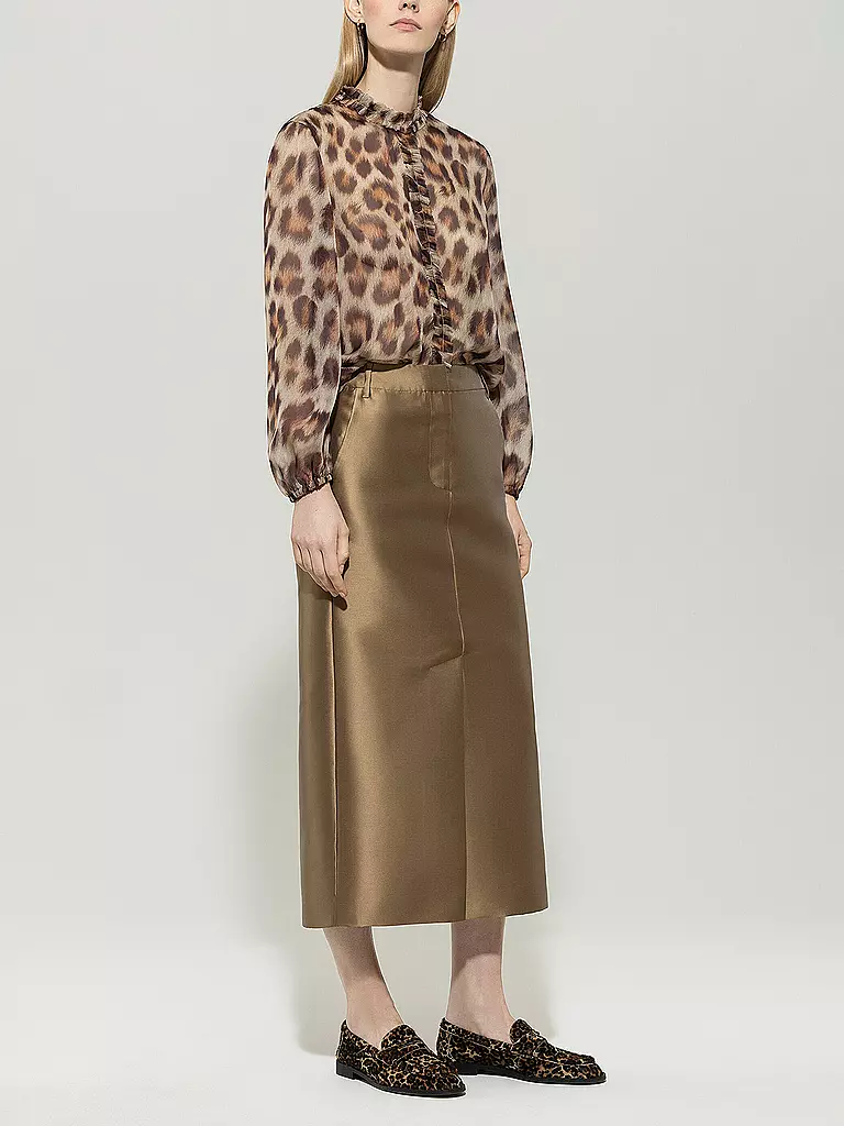 LUISA CERANO | Seidenbluse | braun