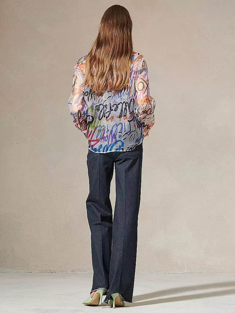 LUISA CERANO | Seidenbluse | bunt