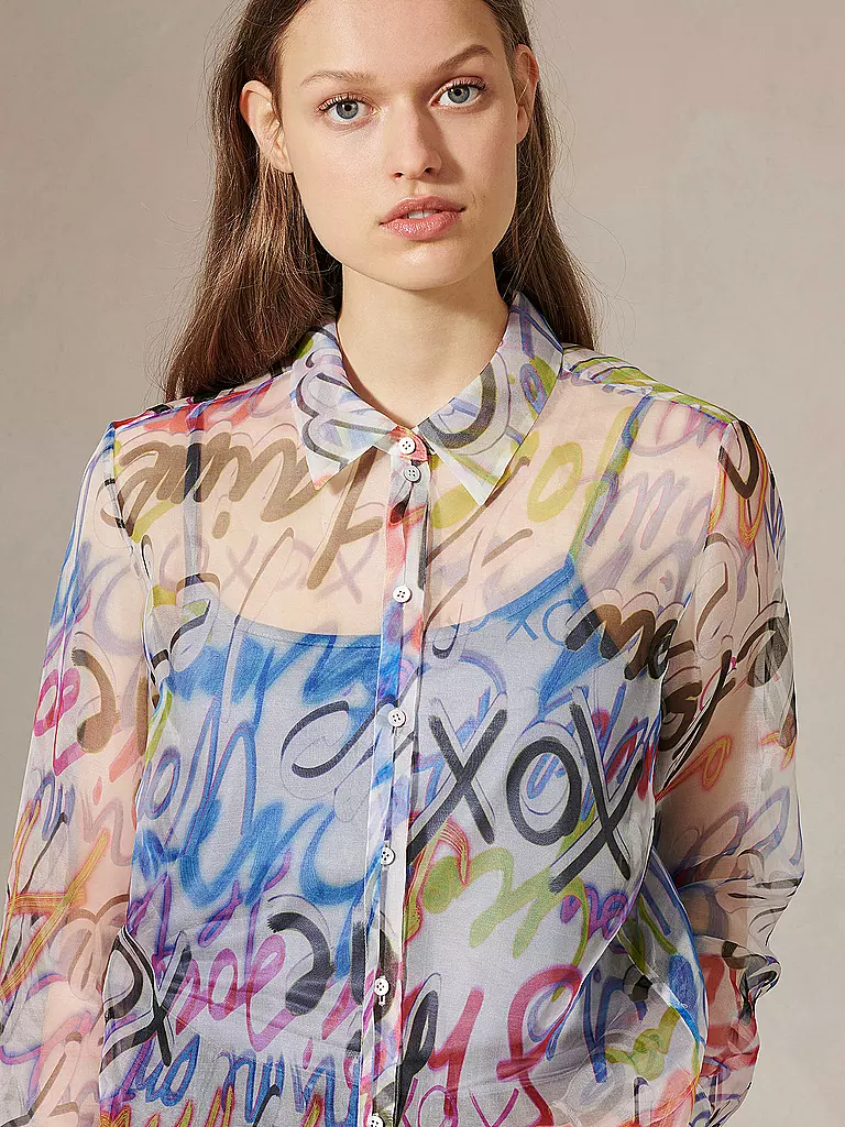 LUISA CERANO | Seidenbluse | bunt