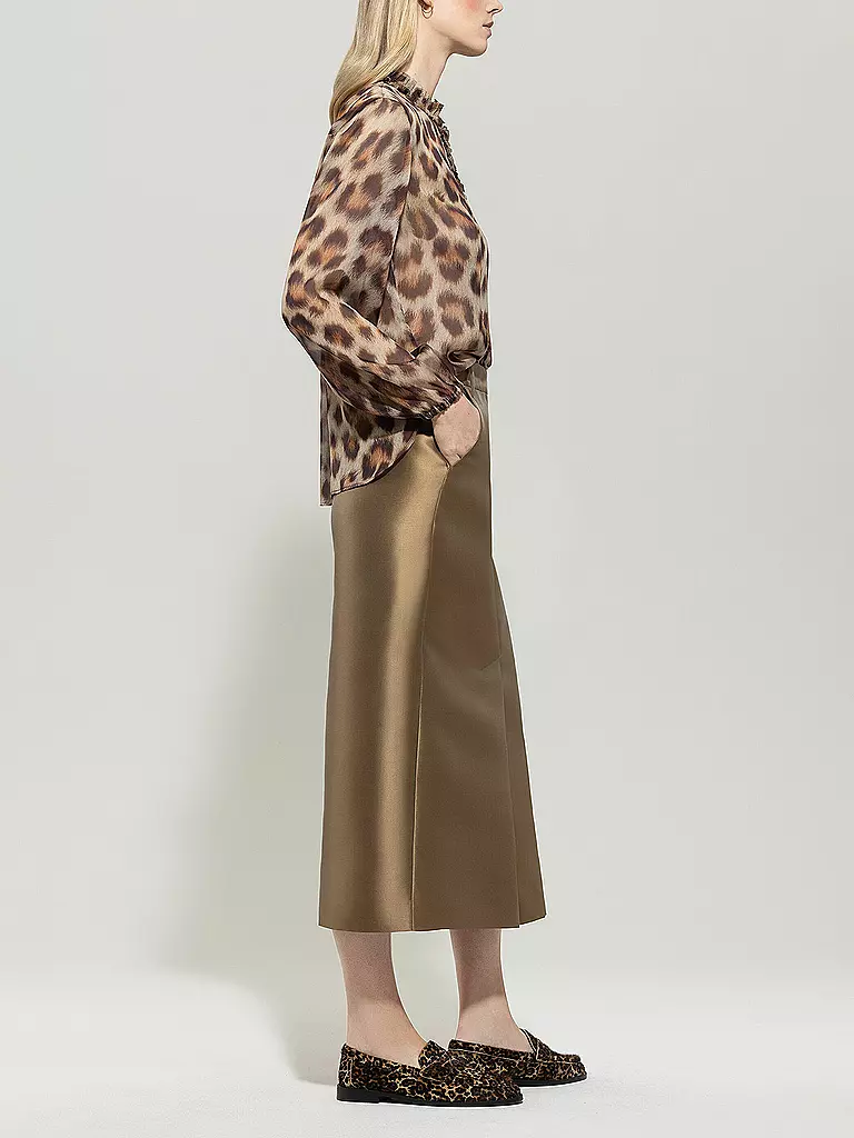 LUISA CERANO | Seidenbluse | braun