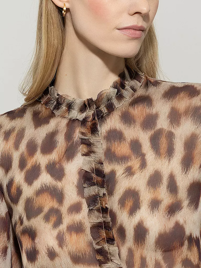 LUISA CERANO | Seidenbluse | braun
