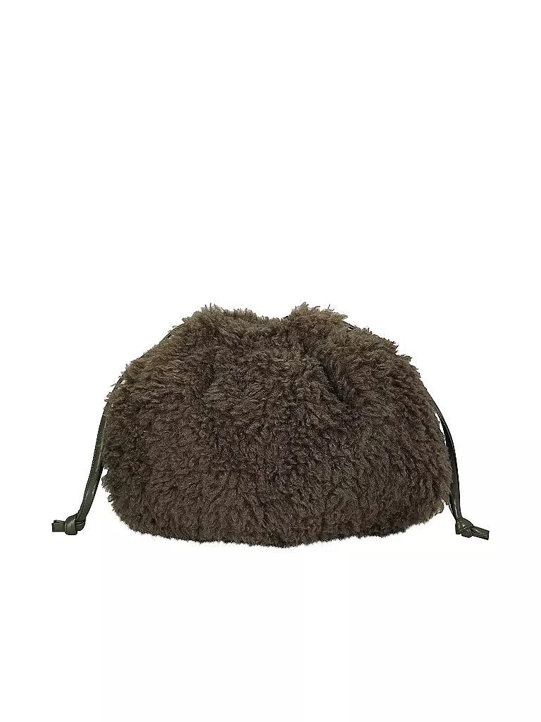 LUISA CERANO | Tasche in Felloptik | olive