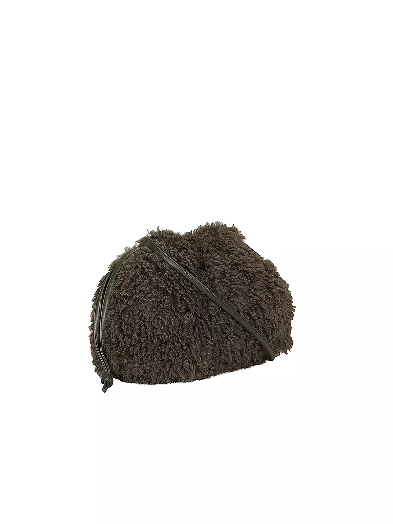 LUISA CERANO | Tasche in Felloptik | olive
