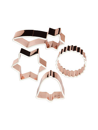 LURCH |  Ausstechformen 4tlg. SKY MINI Kupfer/Silikon 