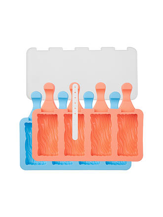 LURCH | Eisform 2er Set POPSICLE ICEFORM WAVE Aquamarine Peach 