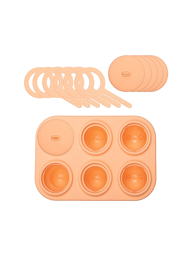 Eiswürfelform ICEFORM ARCTIC 6 Fach Soft Apricot orange baby