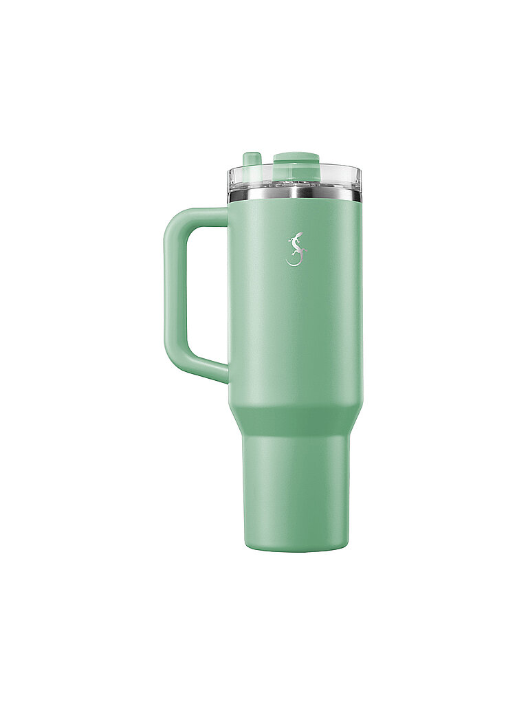 LURCH Isolierbecher mit Trinkhalm 1,2l Salvia mint
