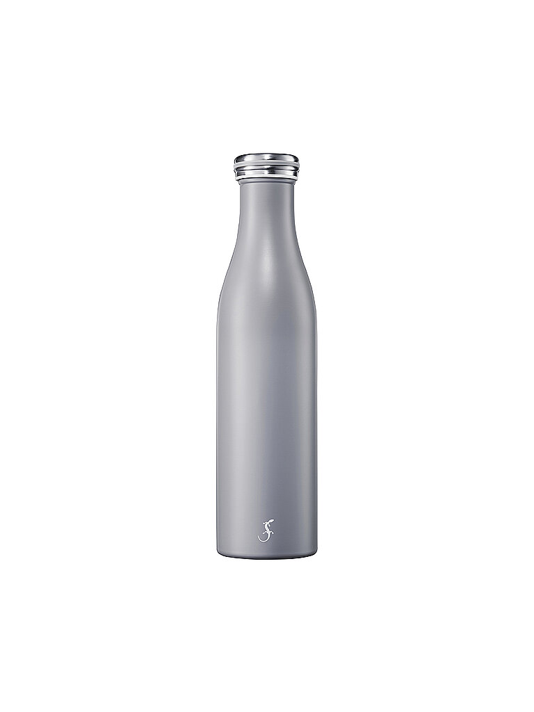 Isolierflasche aus Edelstahl 0,75 l Jura-Grey hellgrau baby