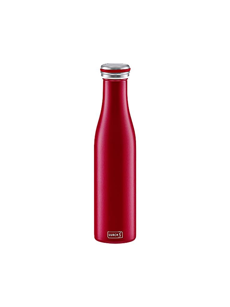 LURCH | Isolier-Flasche Edelstahl 0,75l bordeaux | rot