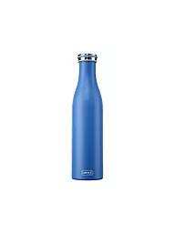 LURCH | Isolierflasche - Thermosflasche Edelstahl 0,75l Anthrazit Metallic | blau