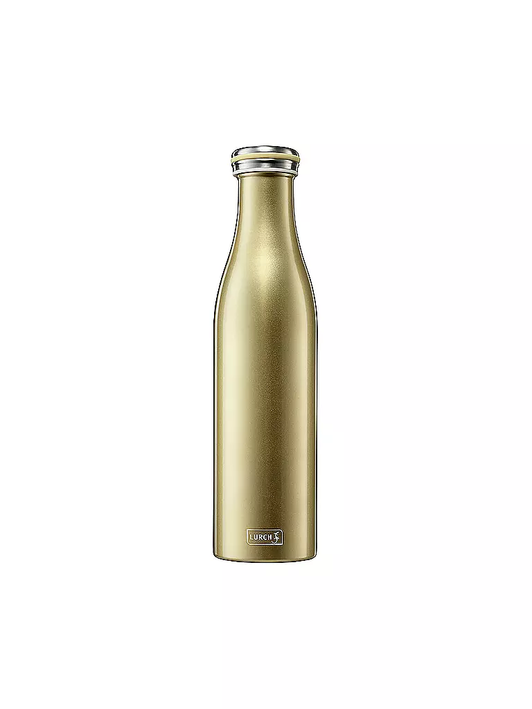 LURCH | Isolierflasche - Thermosflasche Edelstahl 0,75l Gold Metallic | gold