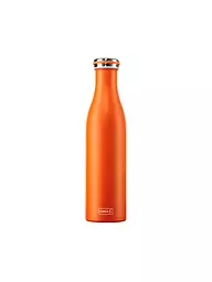 LURCH | Isolierflasche - Thermosflasche Edelstahl 0,75l Anthrazit Metallic | orange