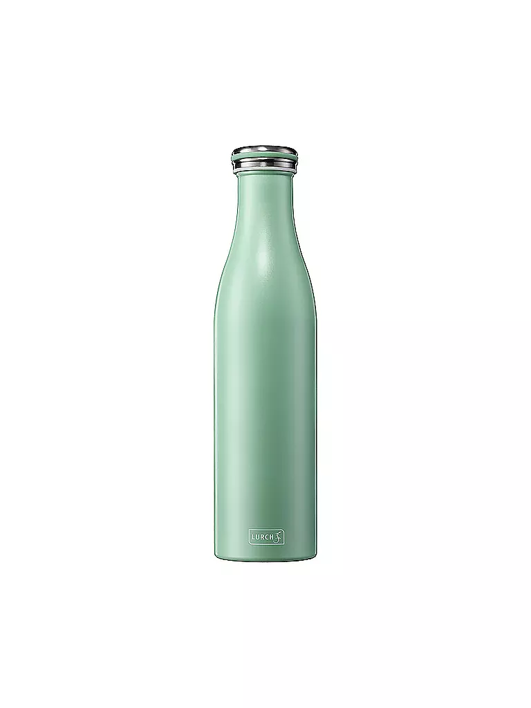LURCH | Isolierflasche - Thermosflasche Edelstahl 0,75l Pearl Green | grün