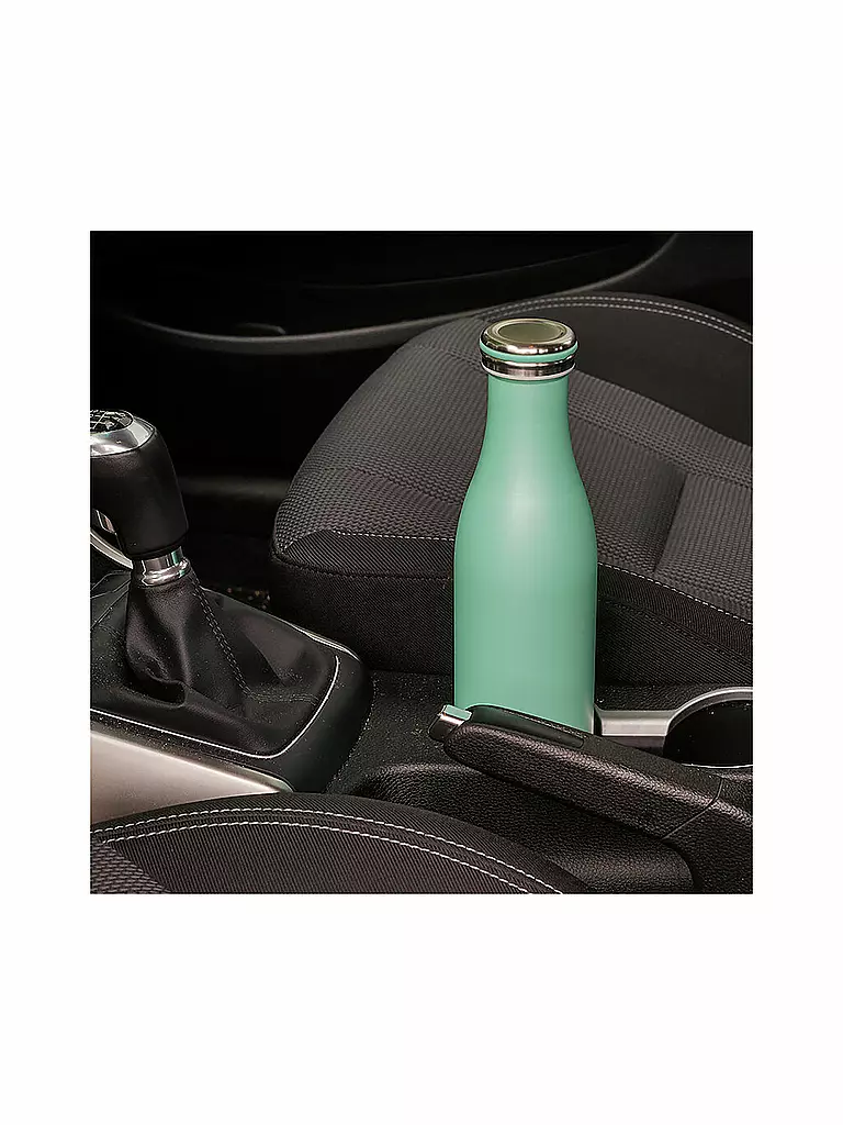 LURCH | Isolierflasche - Thermosflasche Edelstahl 0,75l Pearl Green | grün