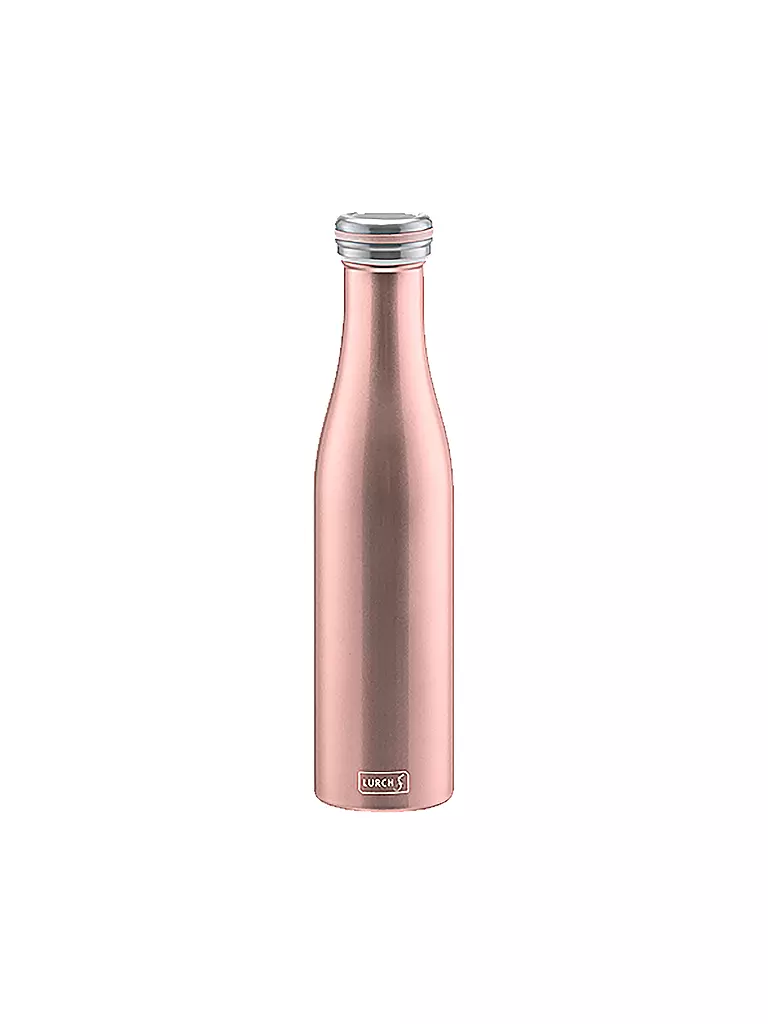 LURCH | Isolierflasche - Thermosflasche Edelstahl 0,75l rosegold | rosa