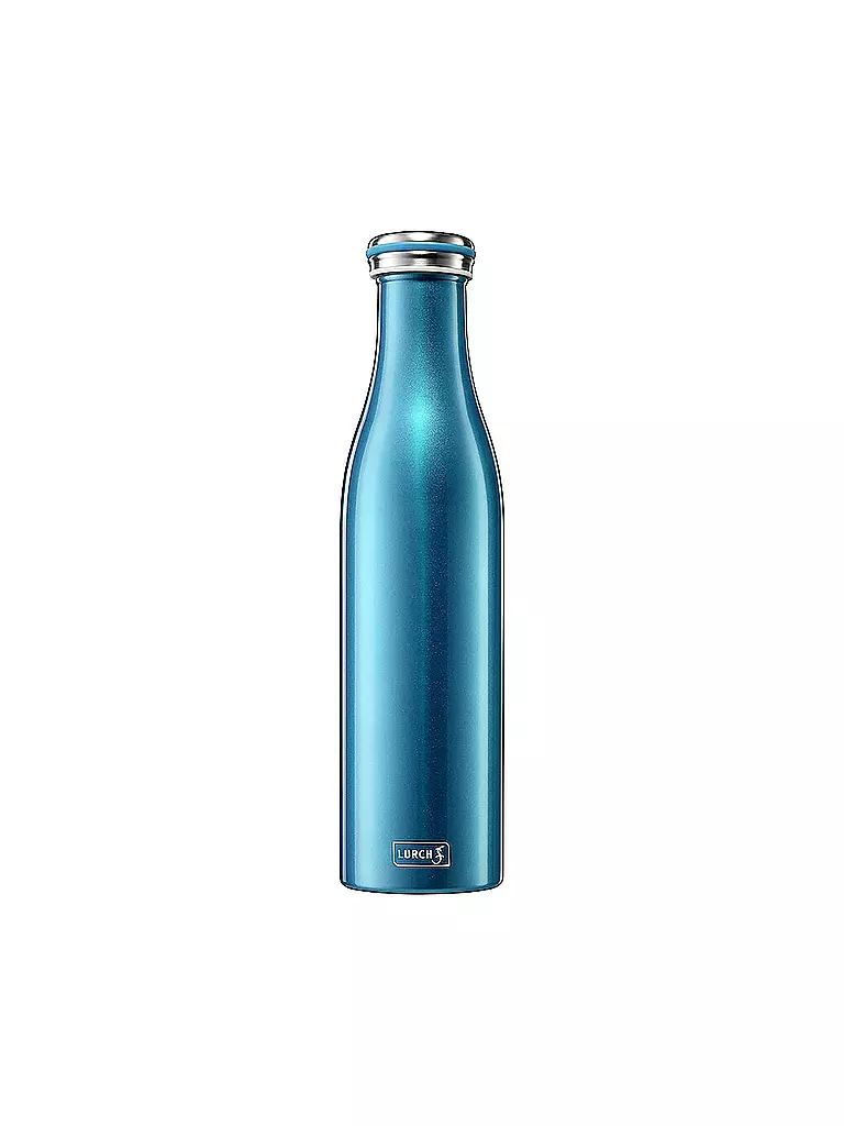 LURCH | Isolierflasche - Thermosflasche Edelstahl 0,75l Wasserblau | petrol