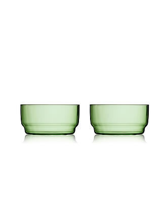 LYNG BY GLAS | Schale 2er Set TORINO 50cl Gruen 