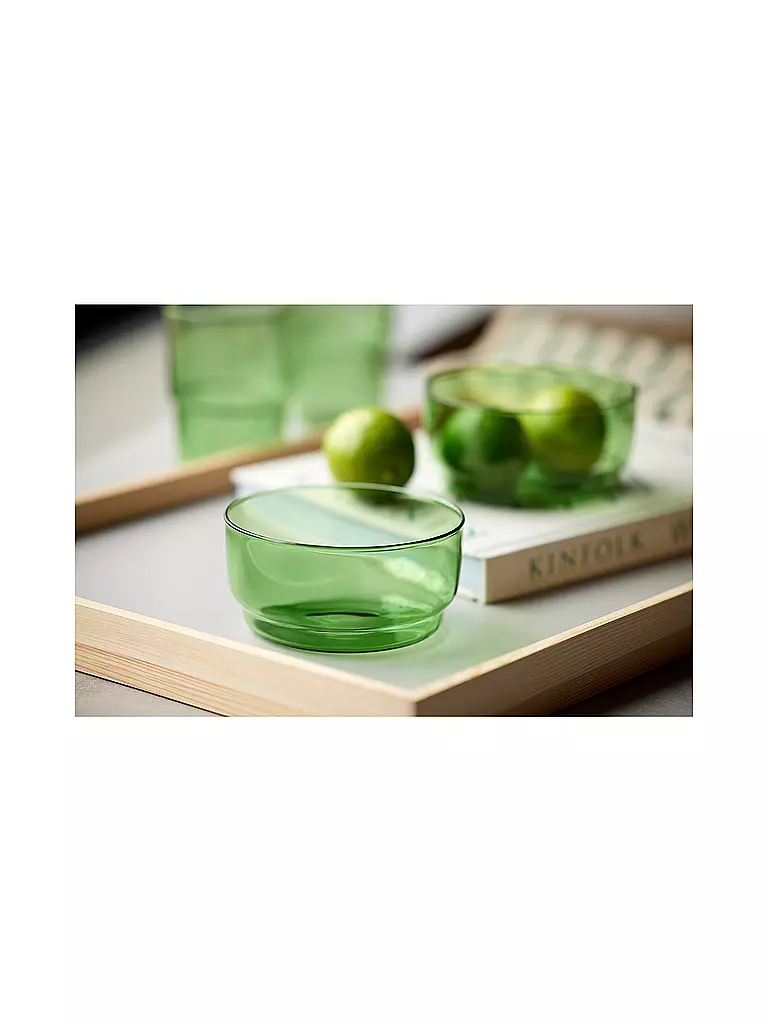 LYNG BY GLAS | Schale 2er Set TORINO 50cl Gruen  | hellgrün