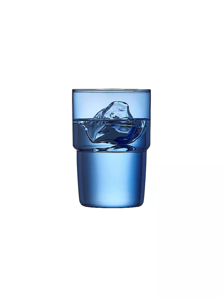 LYNG BY GLAS | Trinkglas 2er Set TORINO 40 cl Blau | hellgrün