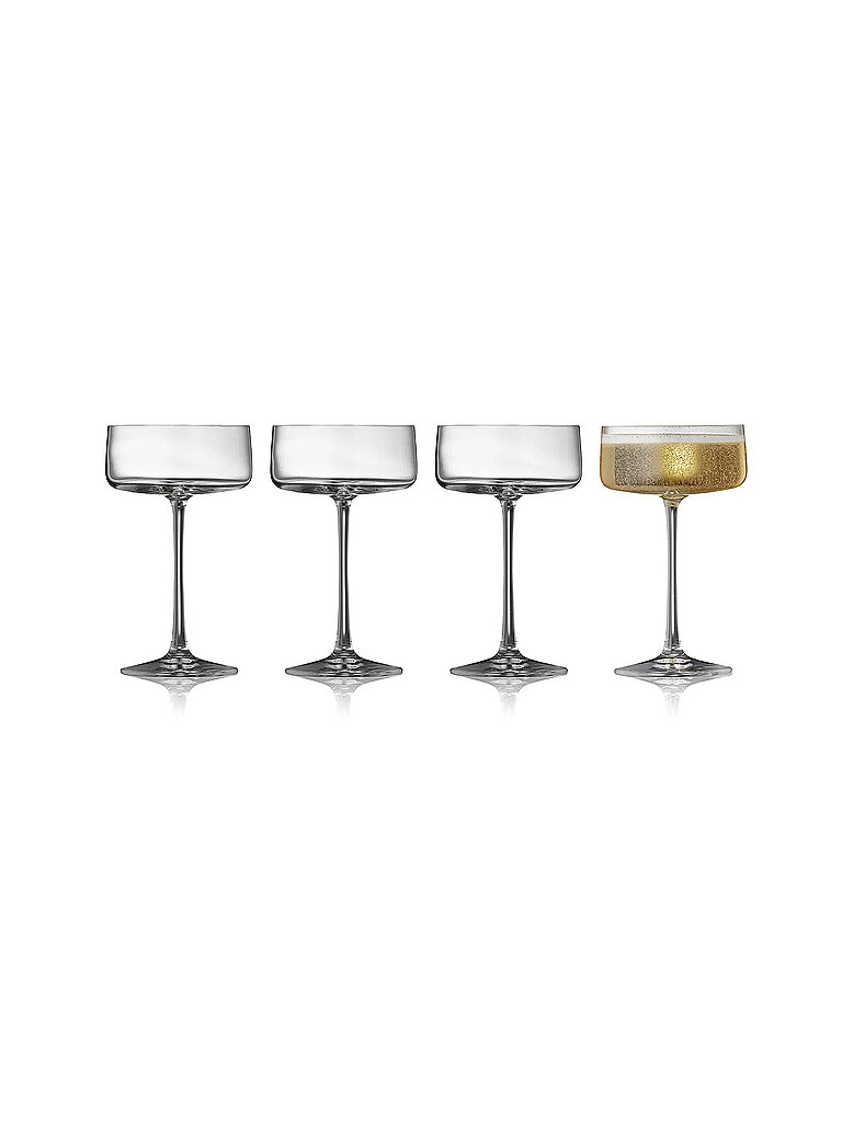LYNGBY GLAS Champagner-Schalen Set 4tlg. ZERO 26cl