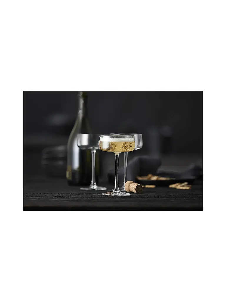 LYNGBY GLAS | Champagner-Schalen Set 4tlg. ZERO 26cl | Transparent