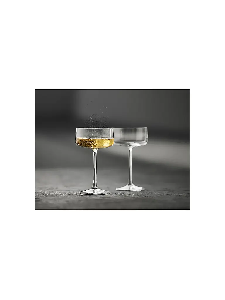 LYNGBY GLAS | Champagner-Schalen Set 4tlg. ZERO 26cl | Transparent