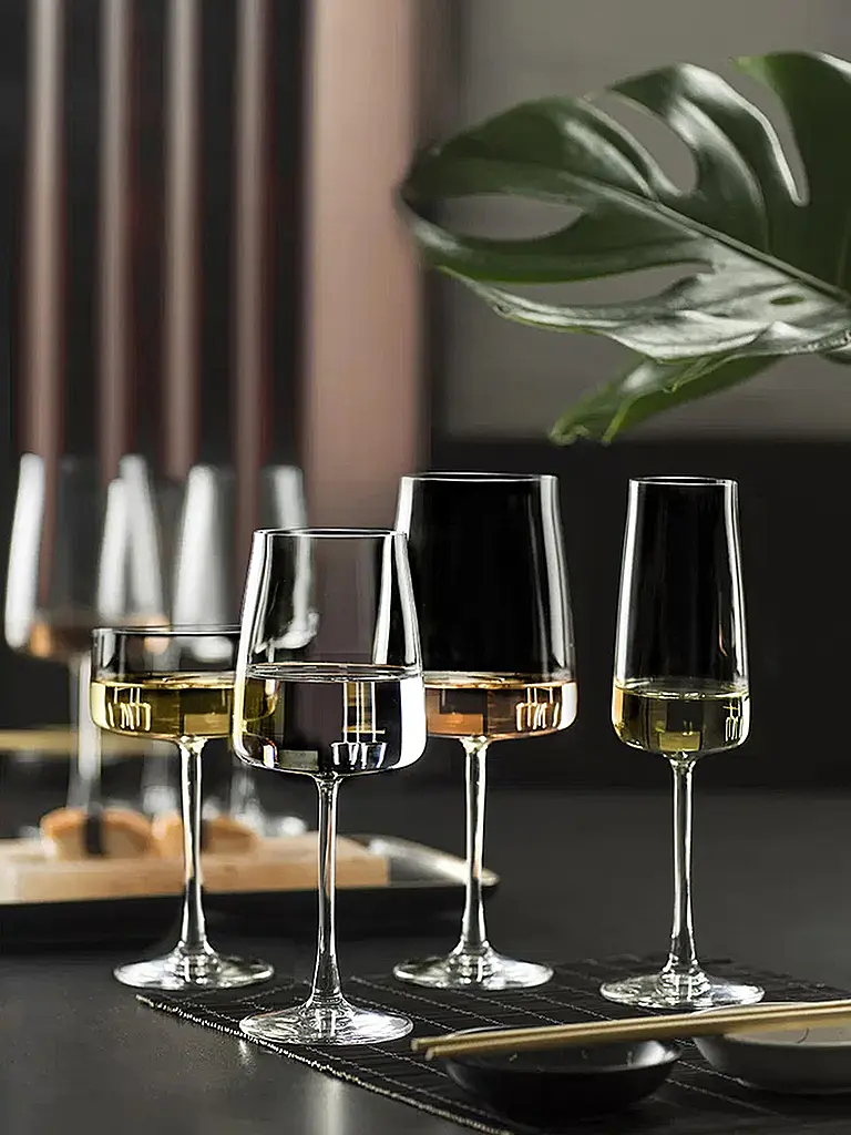 LYNGBY GLAS | Champagner-Schalen Set 4tlg. ZERO 26cl | Transparent