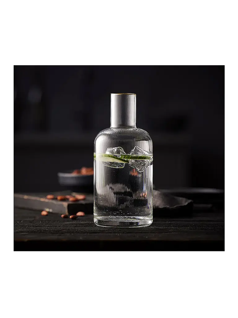 LYNGBY GLAS | Karaffee mit Goldkante 1,5l PALERMO  | Transparent