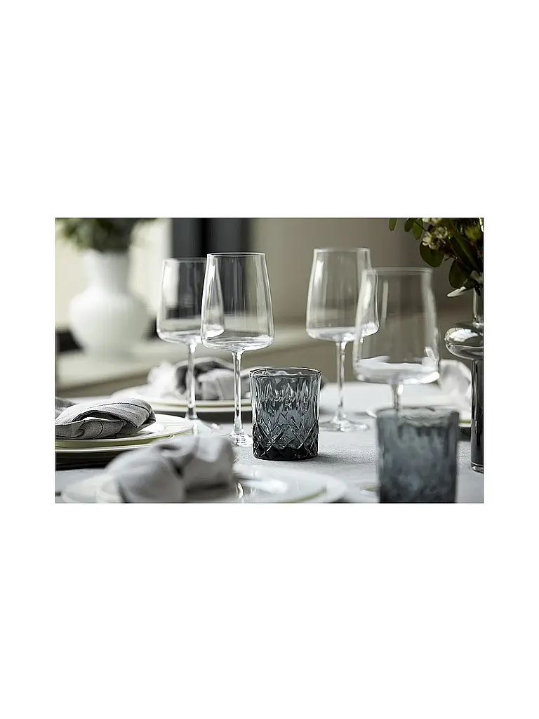 LYNGBY GLAS | Rotweinglas Set 4tlg. ZERO 54cl | Transparent