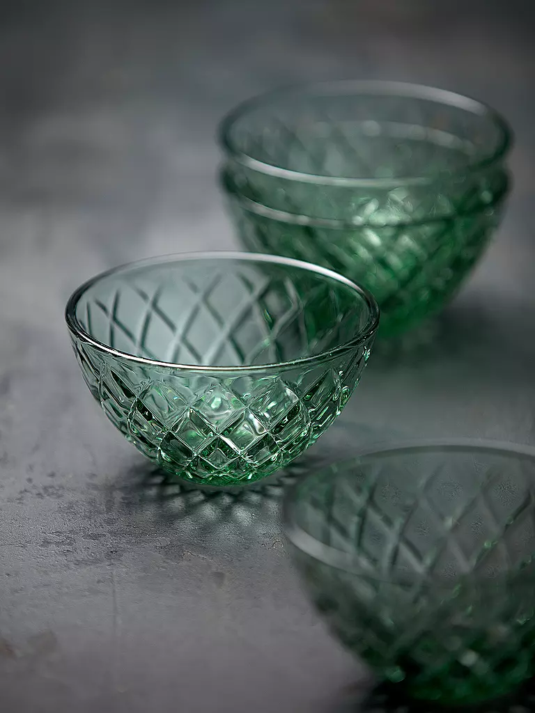 LYNGBY GLAS | Schale 4tlg. 12cm SORRENTO Grün | grün