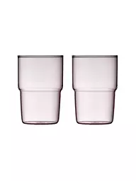 LYNGBY GLAS | Trinkglas 2er Set TORINO 40 cl Blau  | rosa