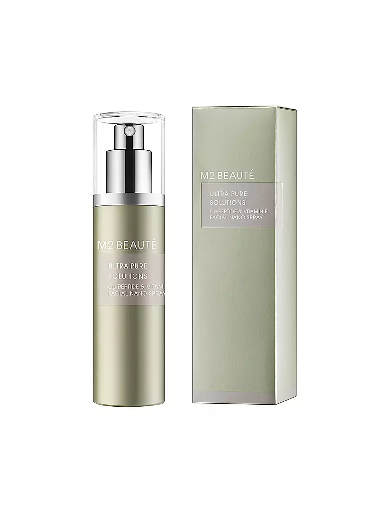 M2 BEAUTÉ | Ultra Pure Solutions Cu Peptide & Vitamin B Facial Nano Spray 75ml | transparent